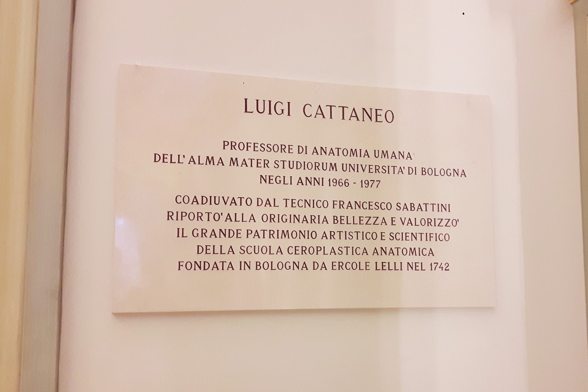 Luigi Cattaneo's memorial tablet, Bologna - 02.jpg